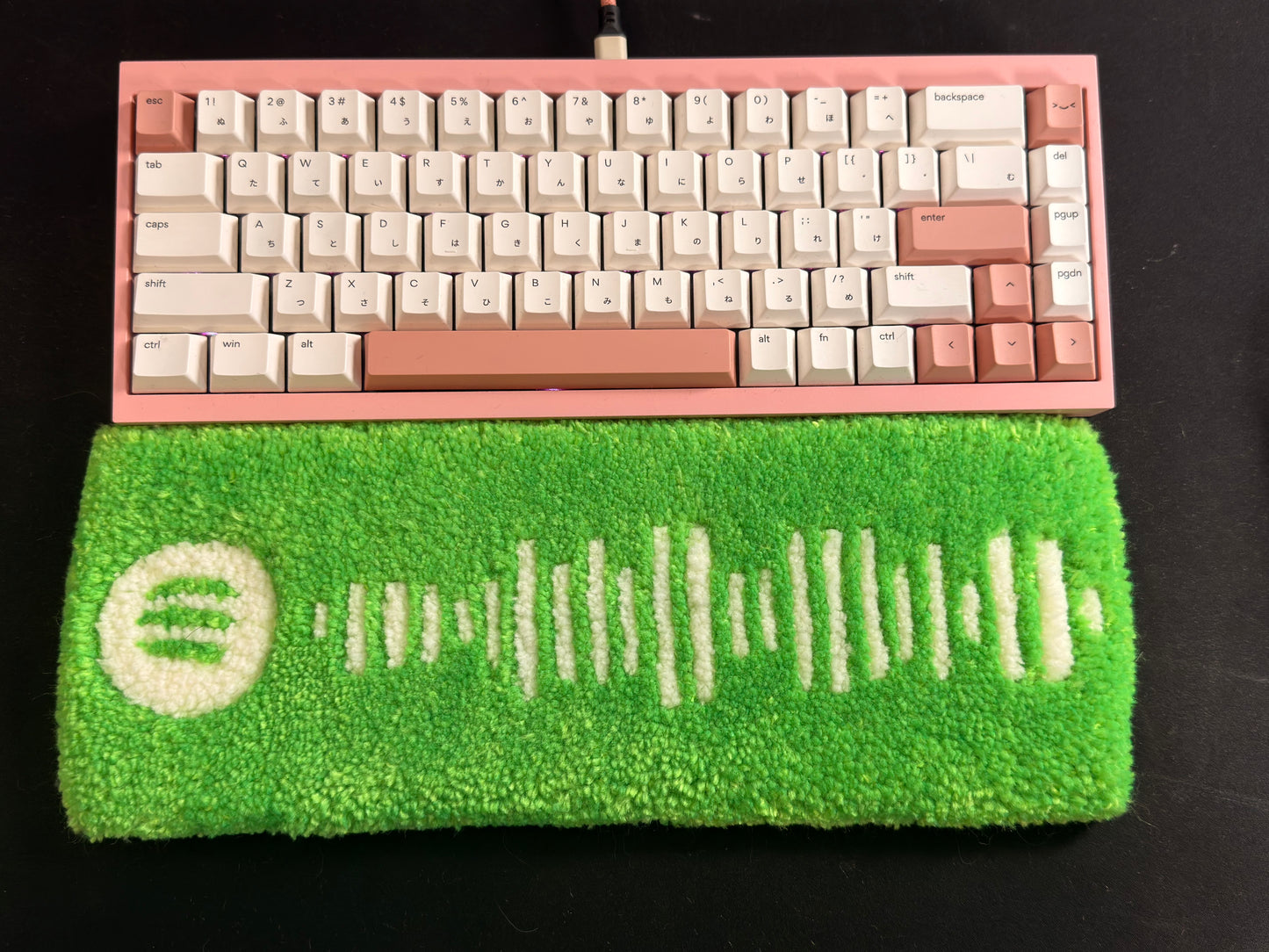 Spotify "Never gonna give you up" Wrist Rug