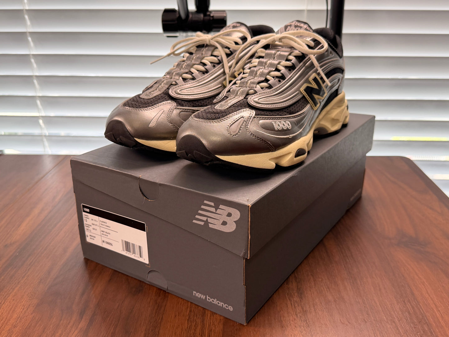 New Balance 1000 'Silver Metallic' (M1000SL) - Size 13 (Used)