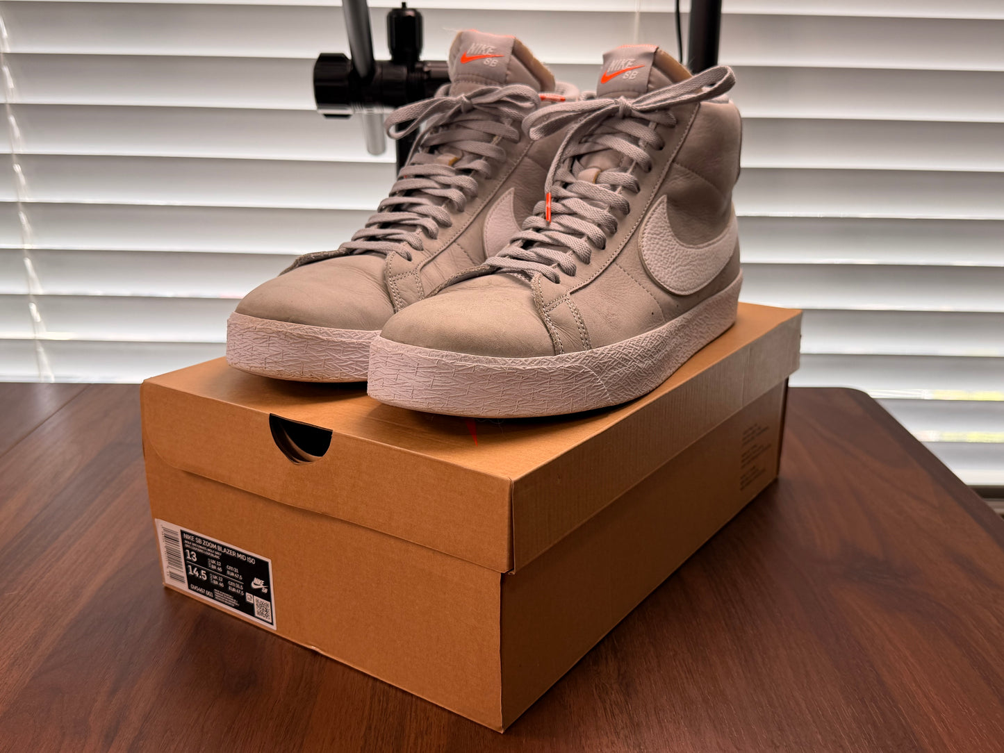 Nike SB Zoom Blazer Mid Wolf Grey - Size 13 (Used)
